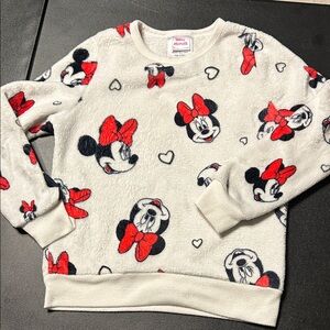 Disney Minnie Mouse Kids Sweatshirt - Cream and Red